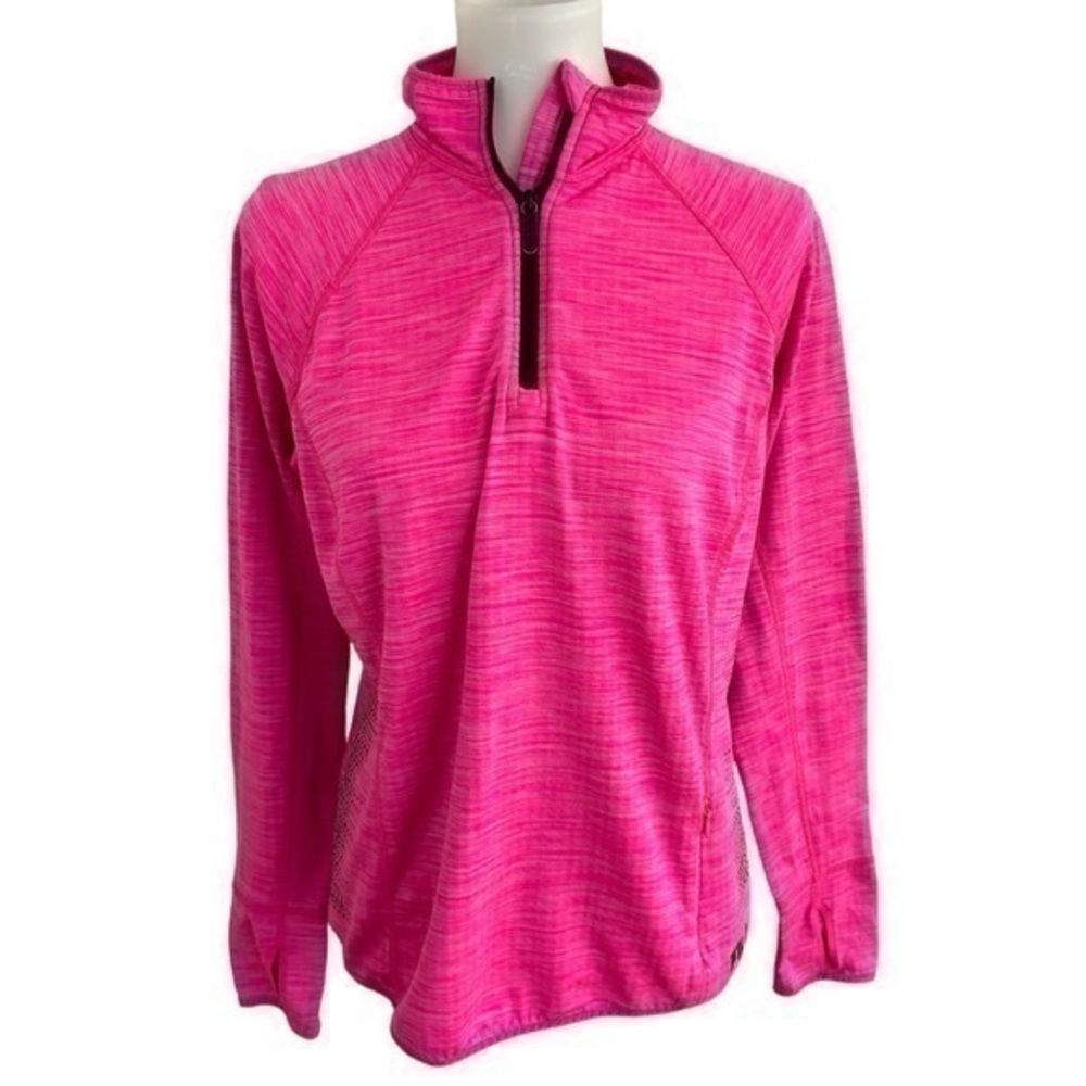 Fila pink running three-quarter zip sweatshirt jacket